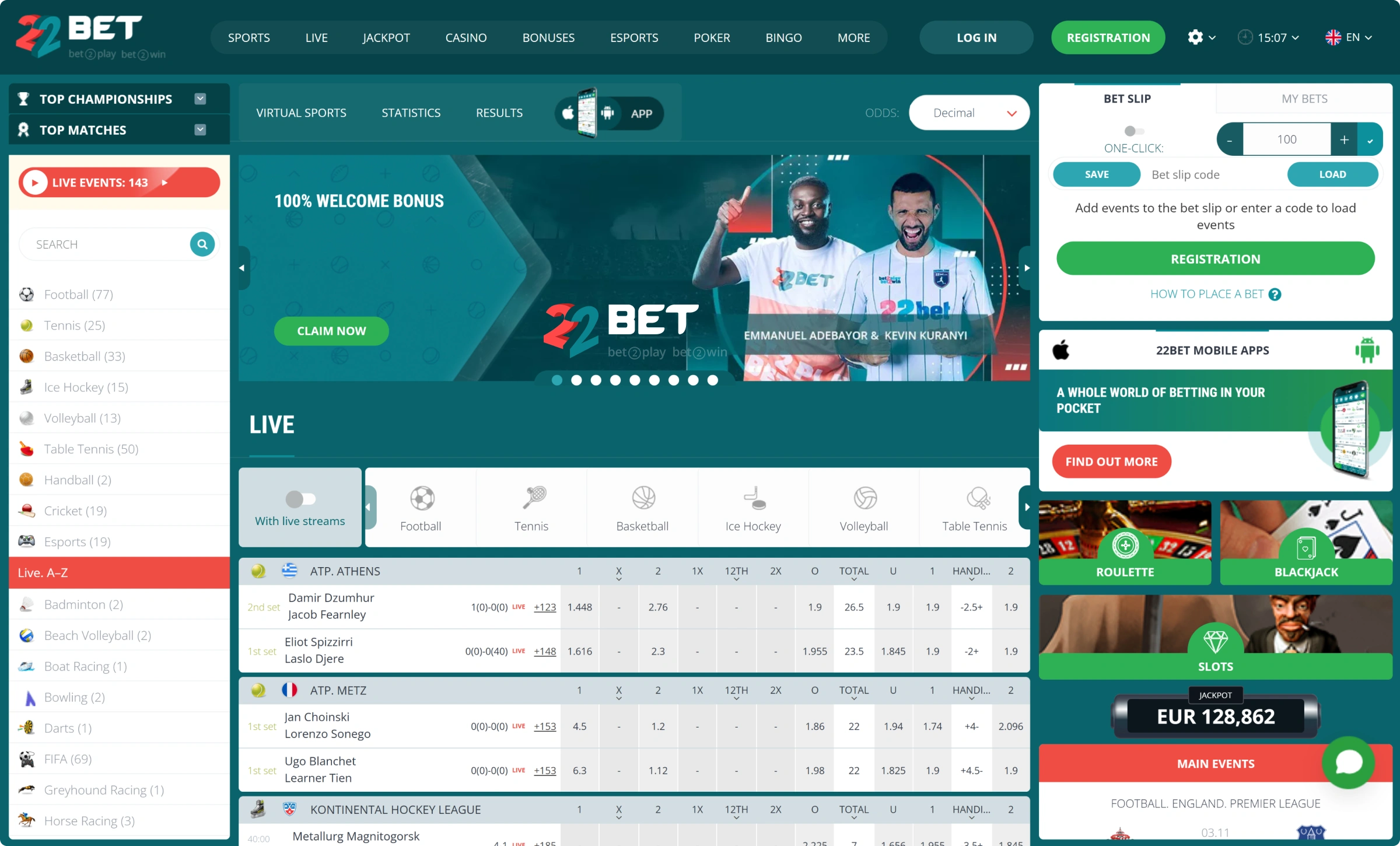 22Bet Casino 22Bet Casino